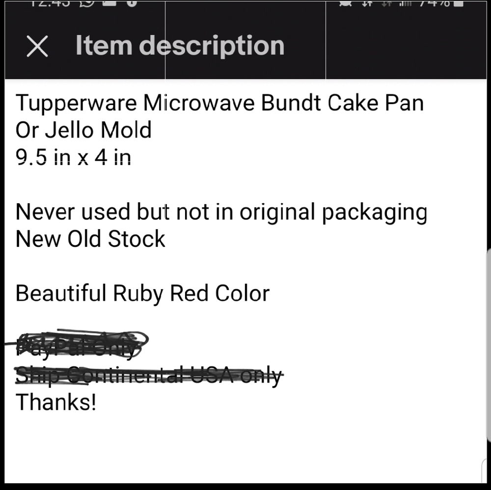 Tupperware bundt cake mold" - Picture 5 of 5